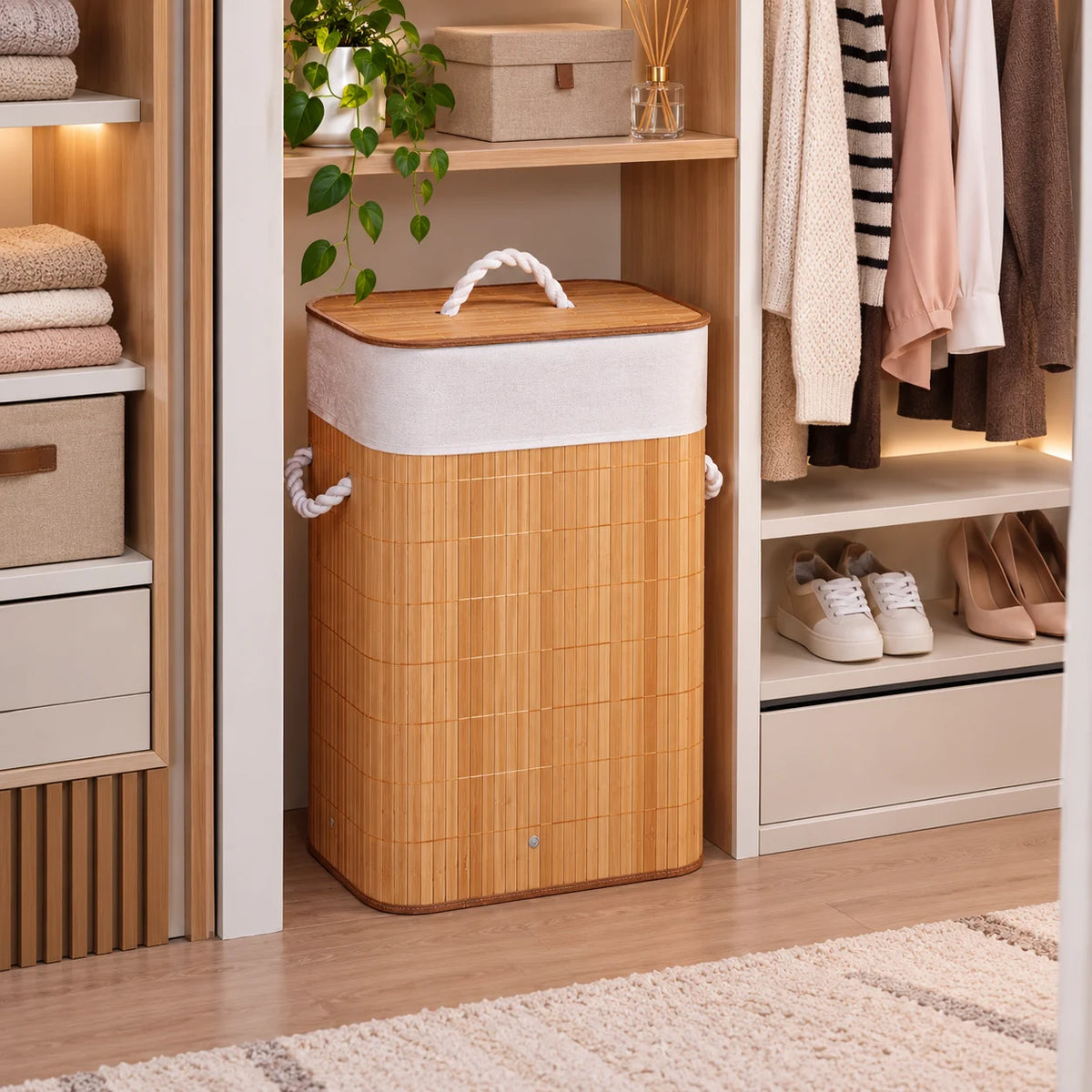 OrganizaLar Premium – Cesto de Roupas 72L