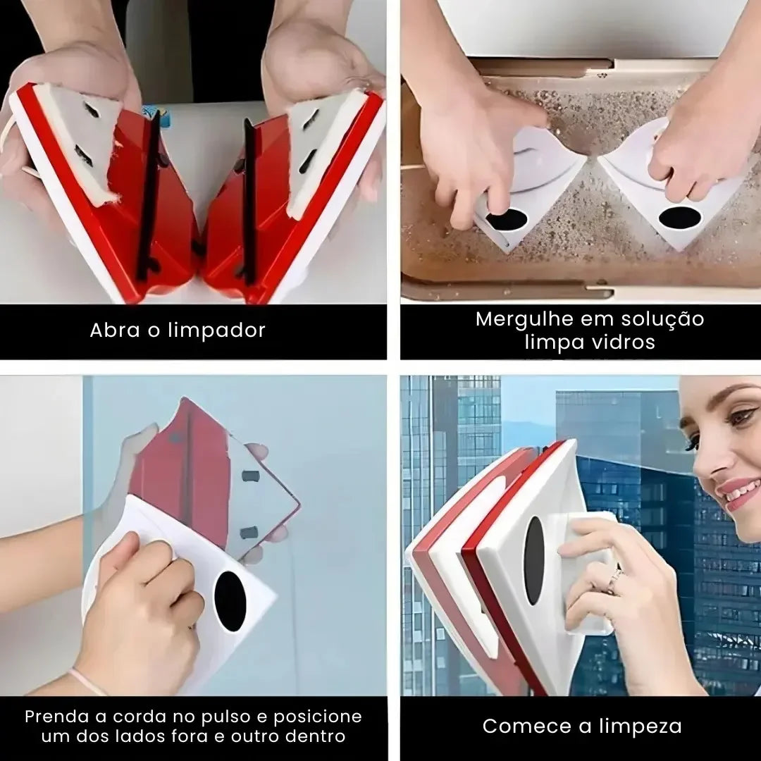 MagniClean Pro™ - Limpador de Vidros
