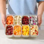 FreshBox Premium – Organizador Hermético para Geladeira com 8 Divisórias