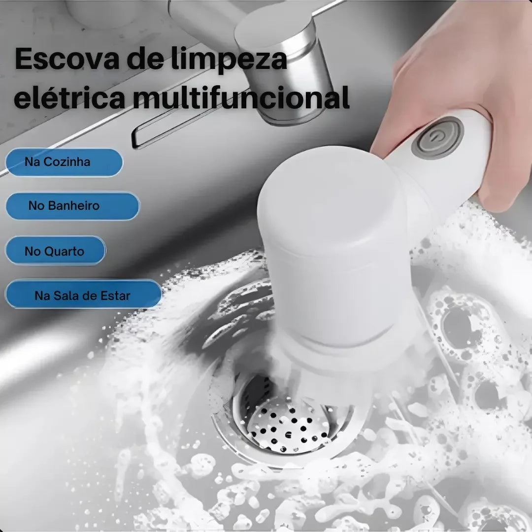 PowerClean - Escova Elétrica Recarregável 5 em 1