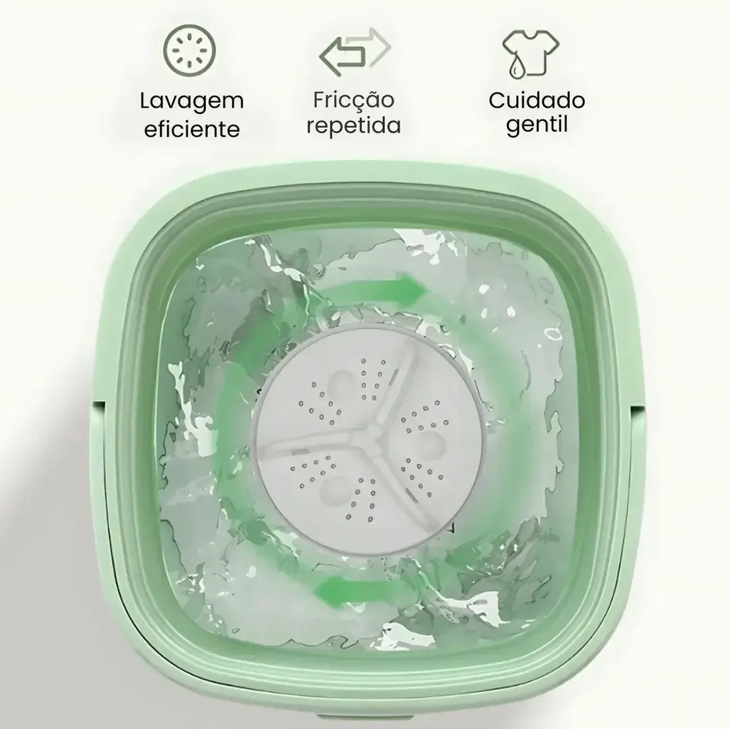 LavaFlex Premium - Mini Lavadora Dobrável 11L