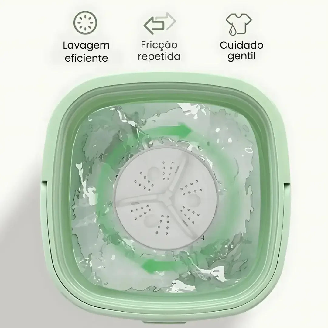 LavaFlex Premium - Mini Lavadora Dobrável 11L
