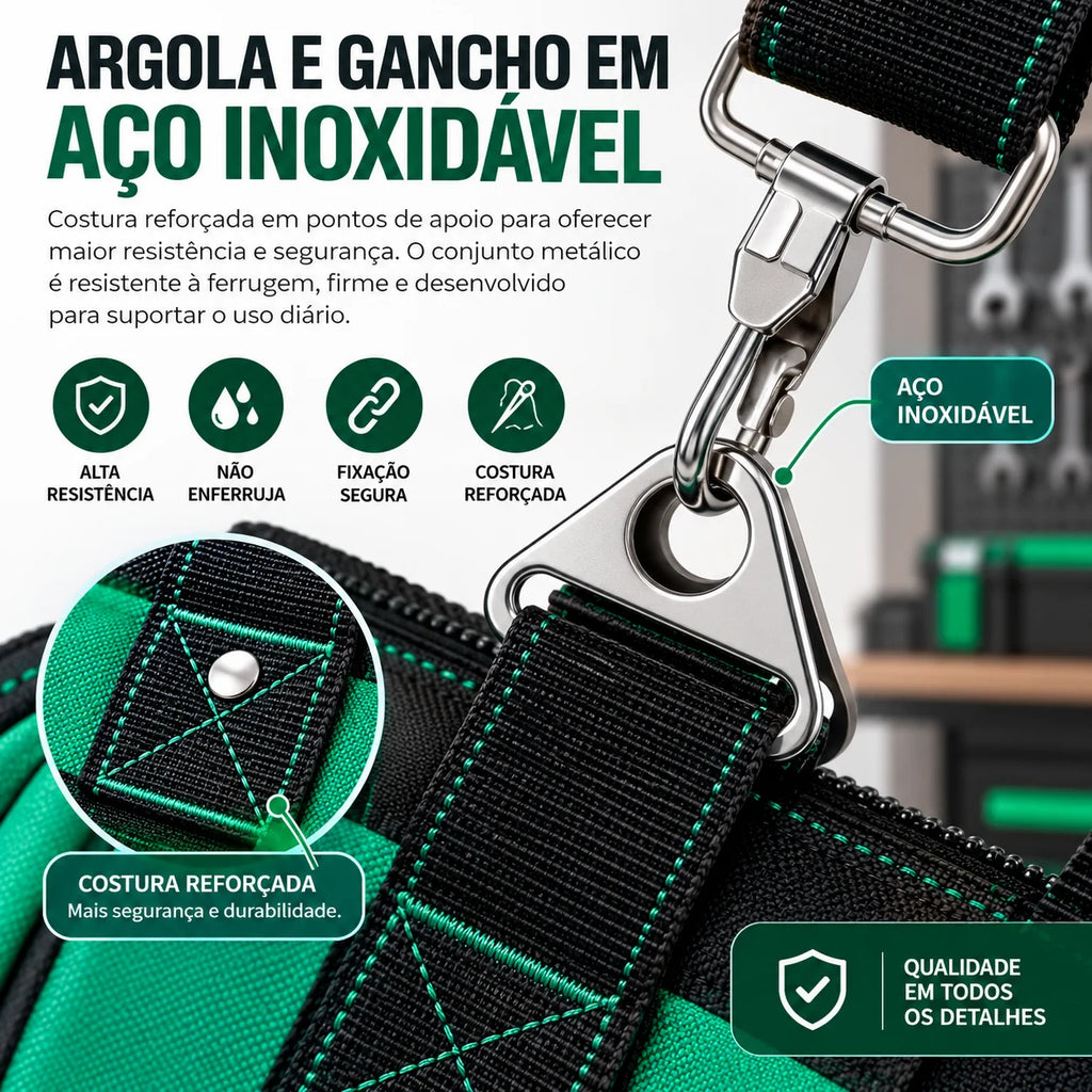 Bolsa Ferramentas Premium – Reforçada e Multiuso