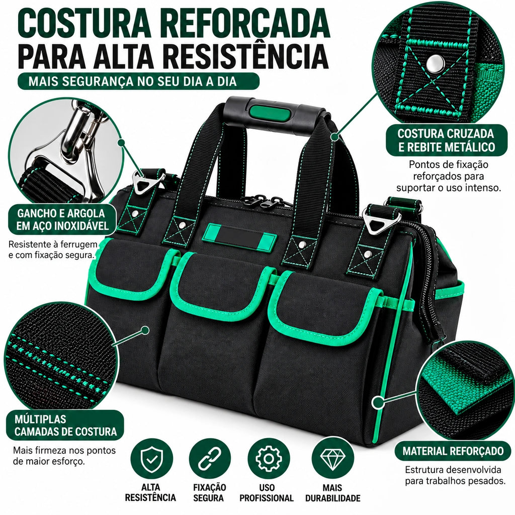 Bolsa Ferramentas Premium – Reforçada e Multiuso