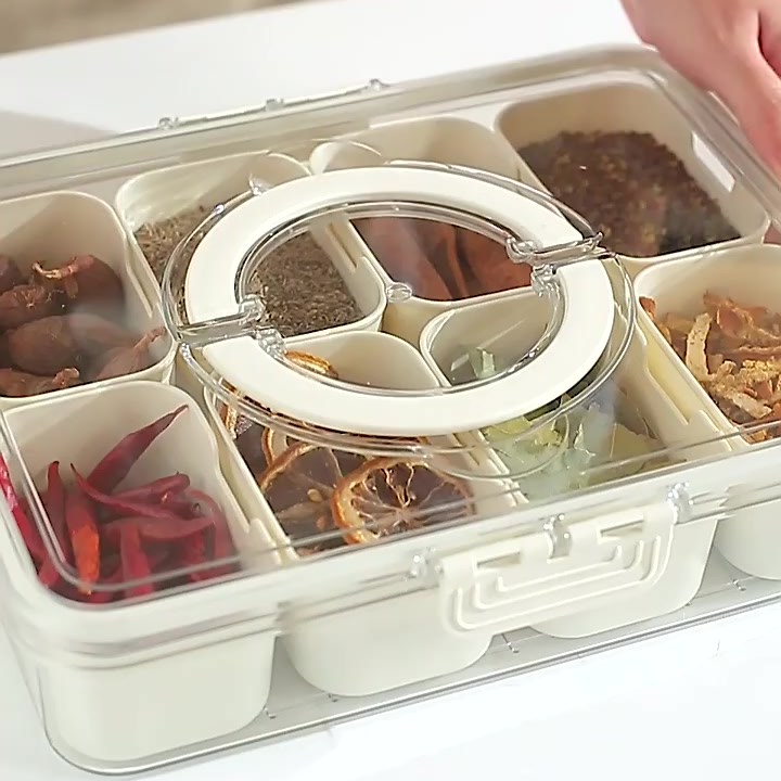 FreshBox Premium – Organizador Hermético para Geladeira com 8 Divisórias