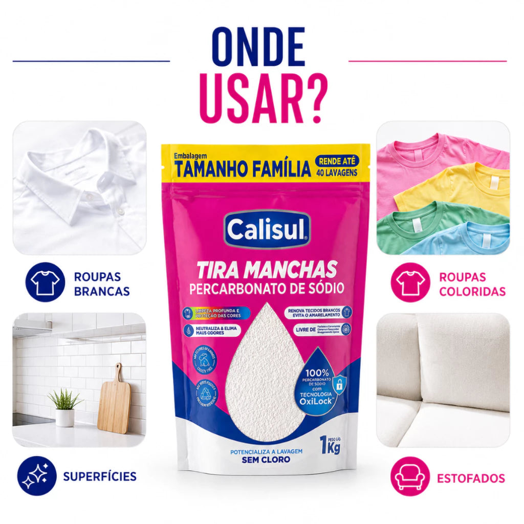 Percarbonato de Sódio Puro 100% Granulado