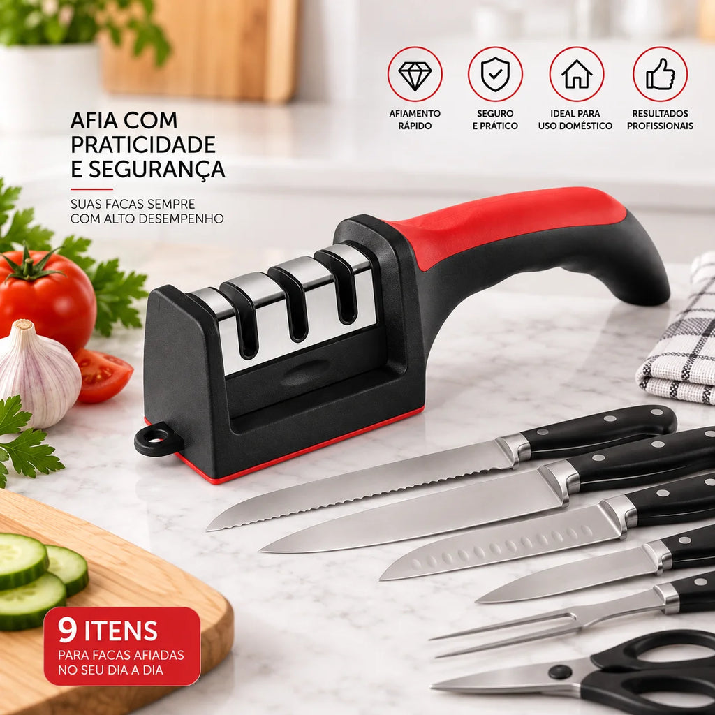 CorteMax – Afiador Profissional de Facas