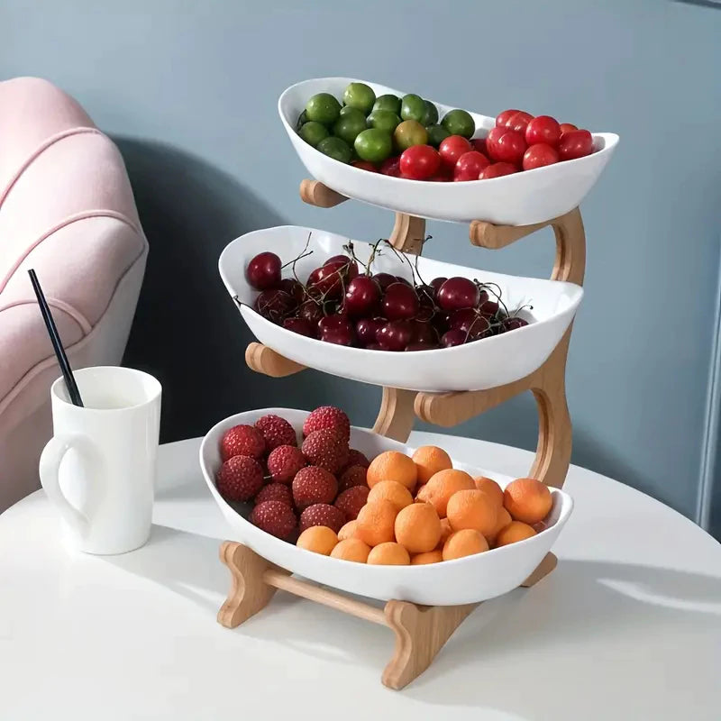 BellaFruta Premium - Fruteira Decorativa de 3 Andares