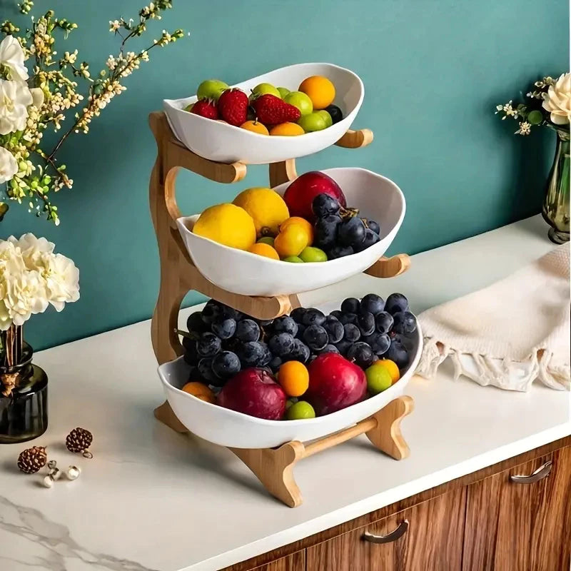 BellaFruta Premium - Fruteira Decorativa de 3 Andares