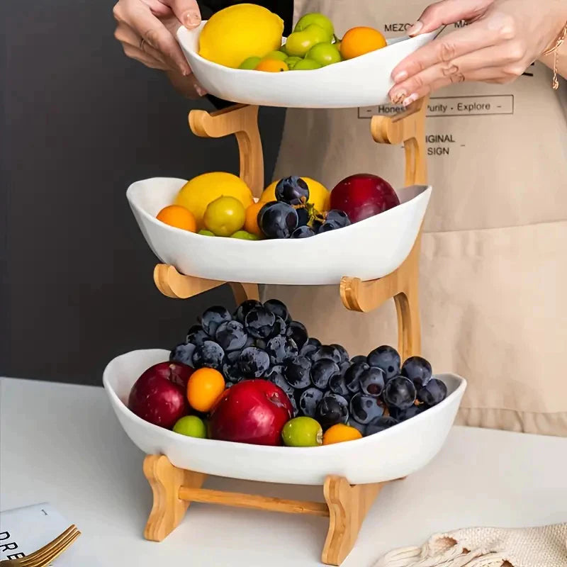 BellaFruta Premium - Fruteira Decorativa de 3 Andares