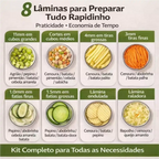 CortaTudo Premium 16 em 1 - Fatiador e Ralador de Legumes