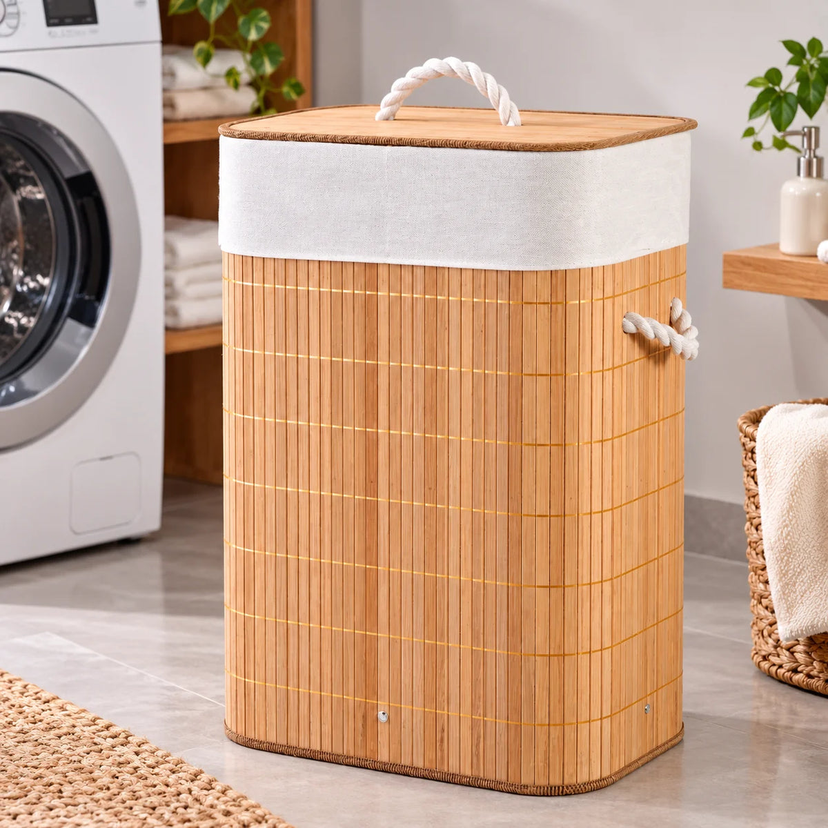 OrganizaLar Premium – Cesto de Roupas 72L