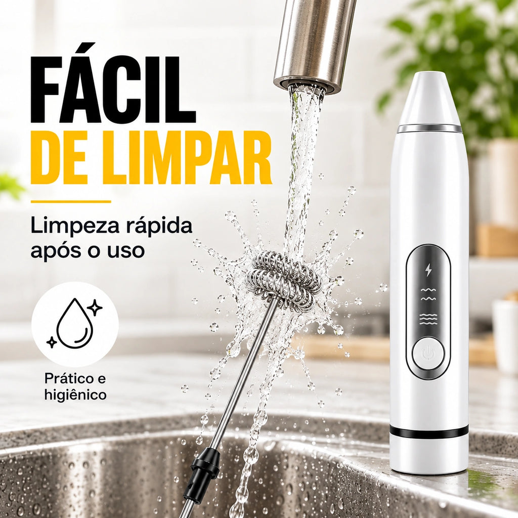 BateMix – Mixer e Espumador Elétrico 2 em 1