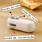 LACRE PRO™  Seladora e Cortadora de Embalagens USB 2 em 1