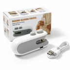 LACRE PRO™  Seladora e Cortadora de Embalagens USB 2 em 1