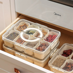 FreshBox Premium – Organizador Hermético para Geladeira com 8 Divisórias